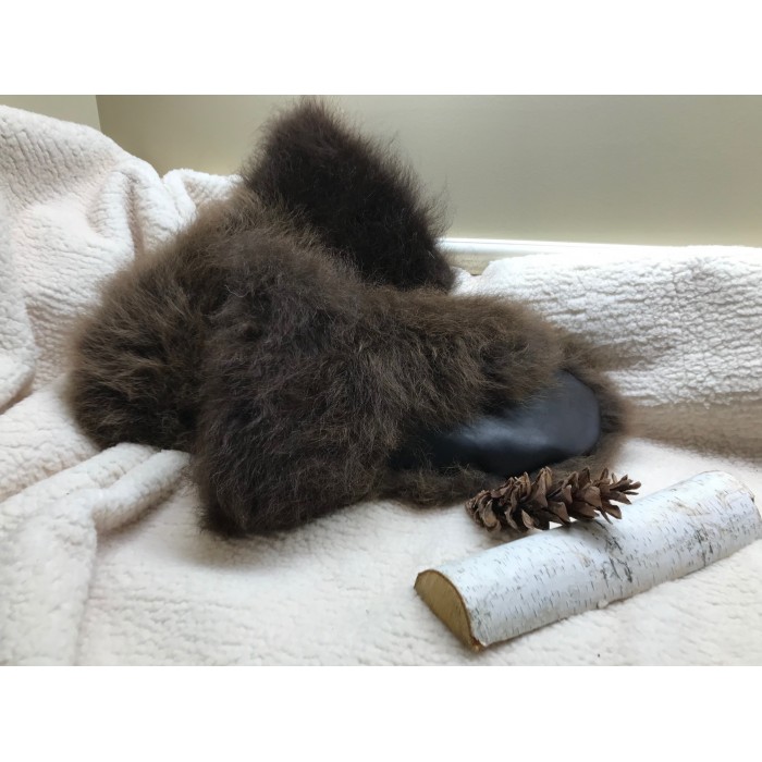 Mitaines de fourrures de bison